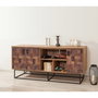 Hanah Home Quantum Medula - 750 Consola en Pino Atlántico y Negro